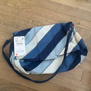 NWT denim Zara shoulder bag